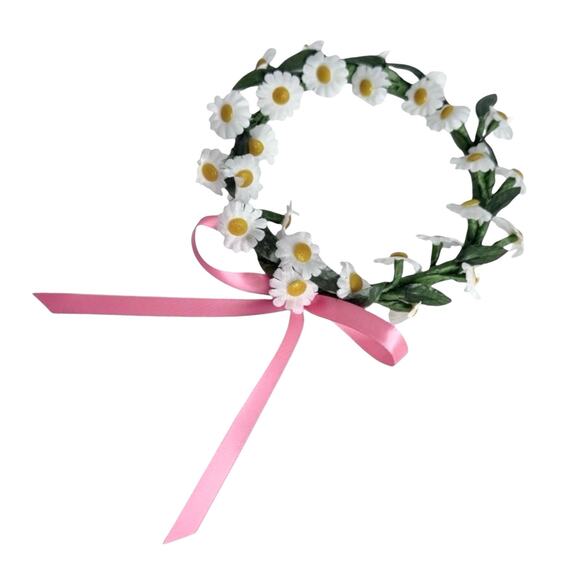 American Girl Kirsten Birthday Outfit Pleasant Co Apron Dress Wreath Hanger Bag - Picture 7 of 11